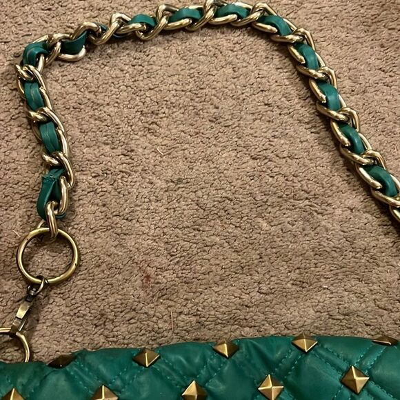 Nila anthony quilted studded teal bag - Picture 3 of 8